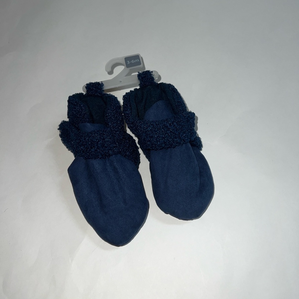 Carter's Child of Mine Baby Boys Blue Wrap Slippers Size 3-6 Months New No Tags